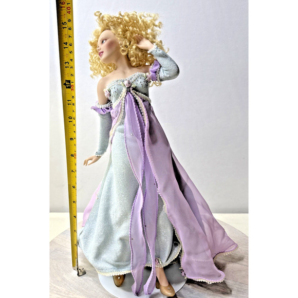 Franklin Mint Heirloom Passion of Cinderella Porcelain Doll Disney Princess - Picture 14 of 14